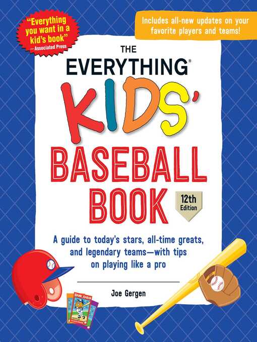 Title details for The Everything Kids' Baseball Book by Joe Gergen - Available